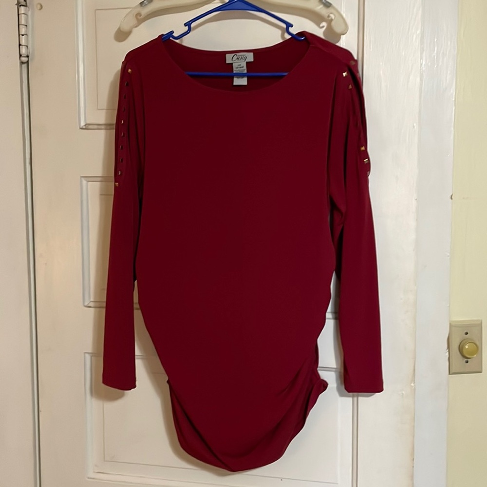 Red tunic top